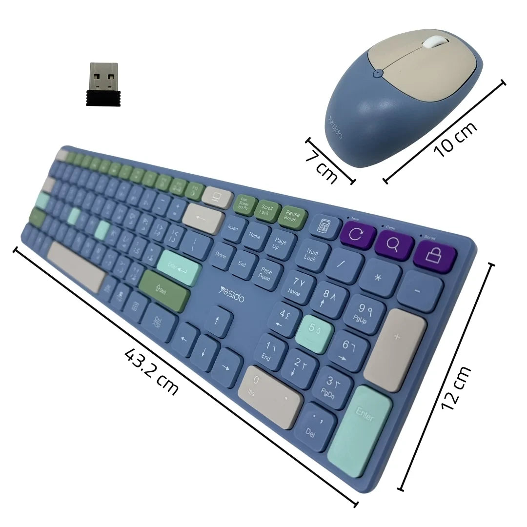 Yesido KB19 Wireless Keyboard and Mouse Set Yesido KB19 Wireless Keyboard and Mouse Set